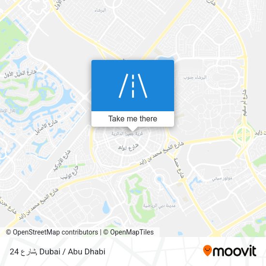 شارع 24 map