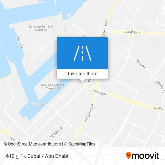 شارع 610 map