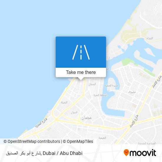 شارع أبو بكر الصديق map