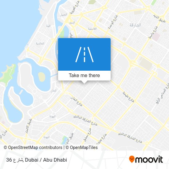 شارع 36 map