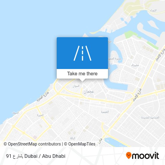 شارع 91 map
