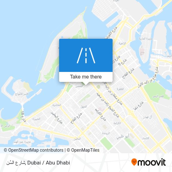 شارع السِّن map
