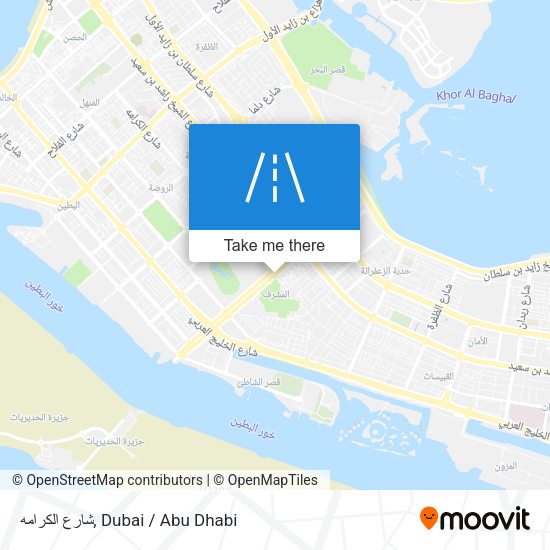 شارع الكرامه map