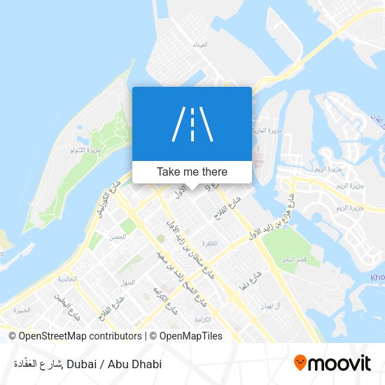 شارع العَفَّادة map