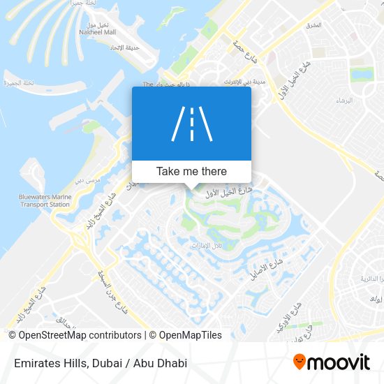 Emirates Hills map