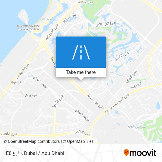E8 شارع map