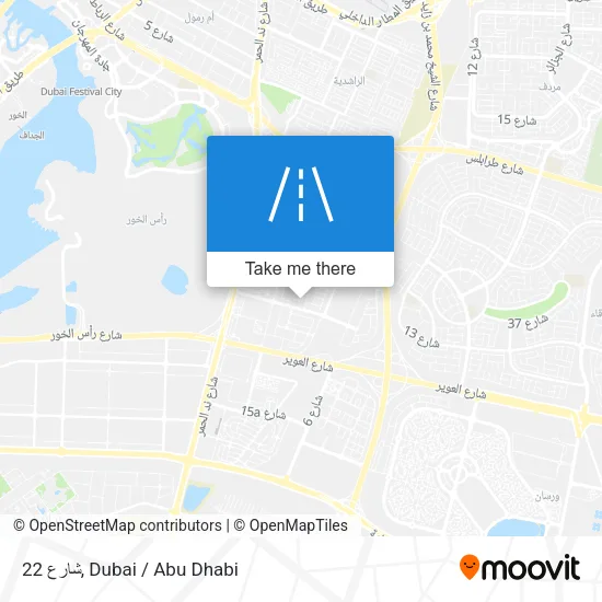 شارع 22 map