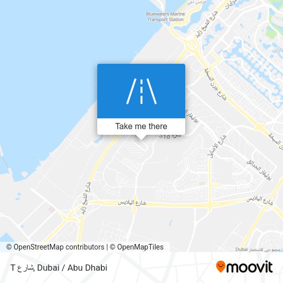 T شارع map
