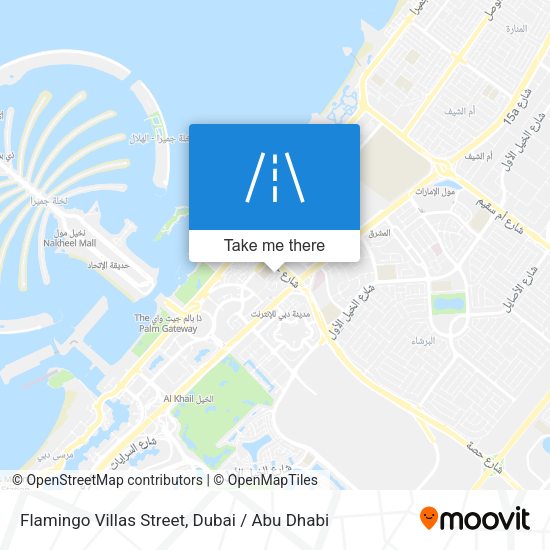 Flamingo Villas Street map