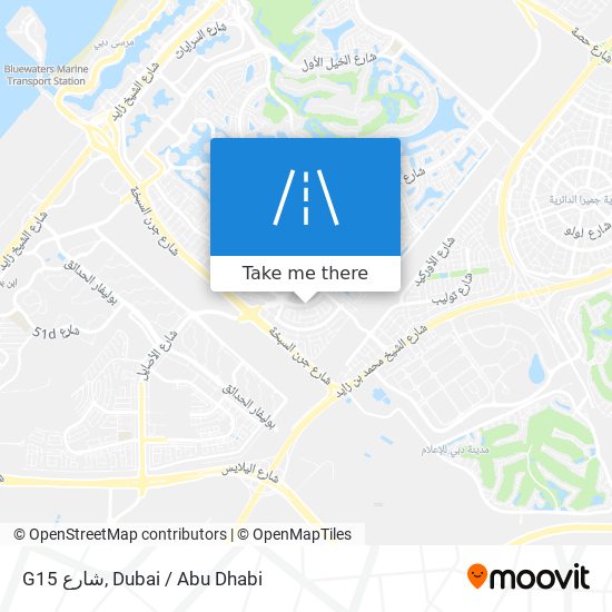 G15 شارع map
