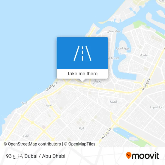 شارع 93 map