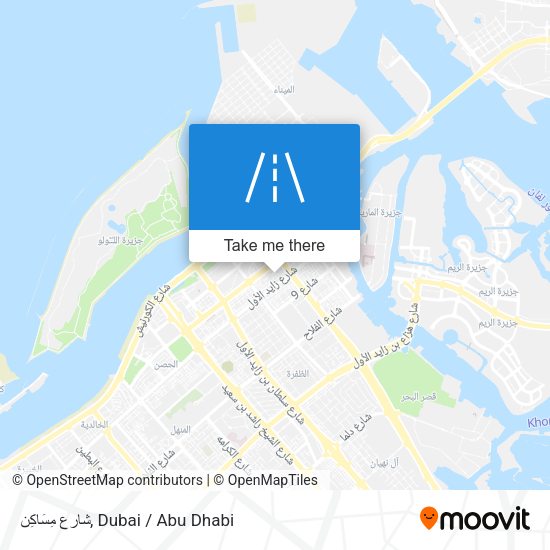 شارع مِسَاكِن map