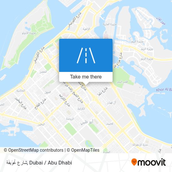 شارع غُوَيفَة map