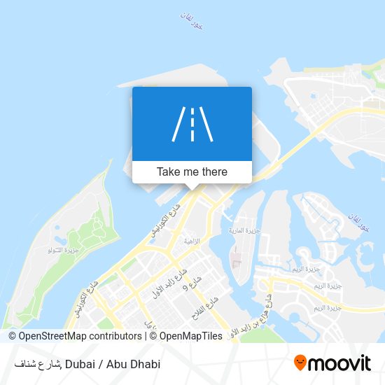 شارع شناف map