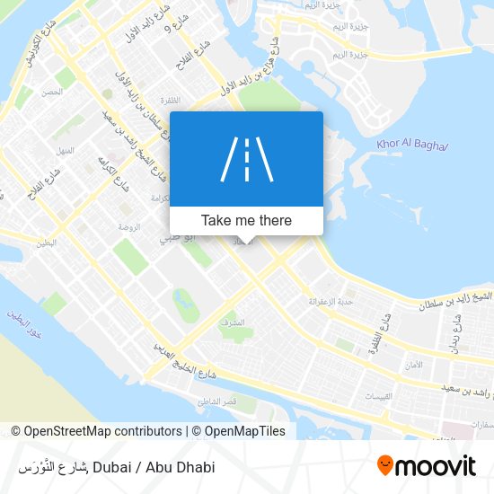 شارع النَّوْرَس map