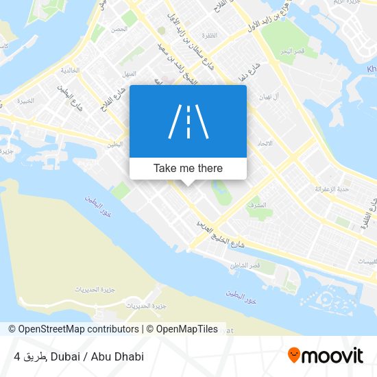 طريق 4 map