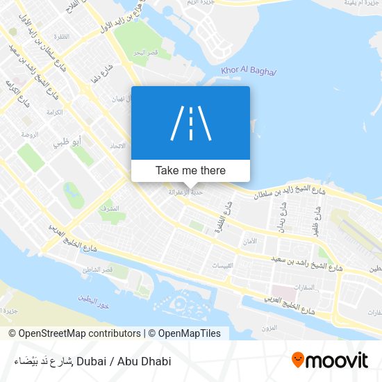 شارع نَد بَيْضَاء map
