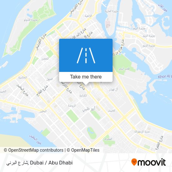 شارع البرني map