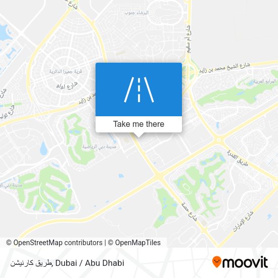طريق كارنيشن map