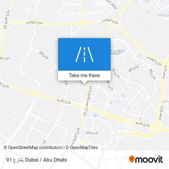 شارع 91 map