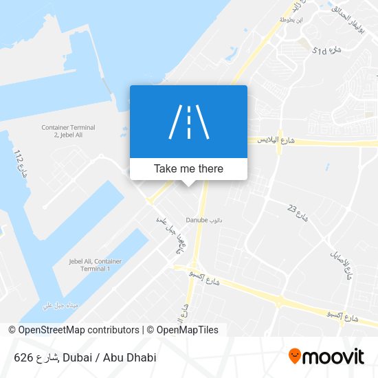 شارع 626 map