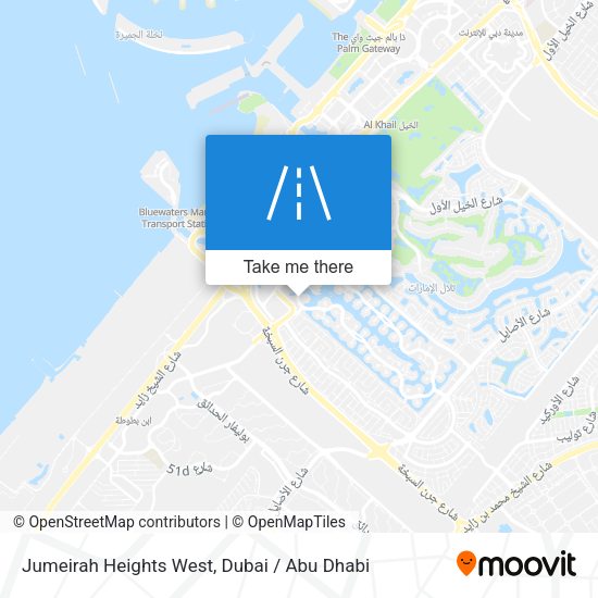 Jumeirah Heights West map
