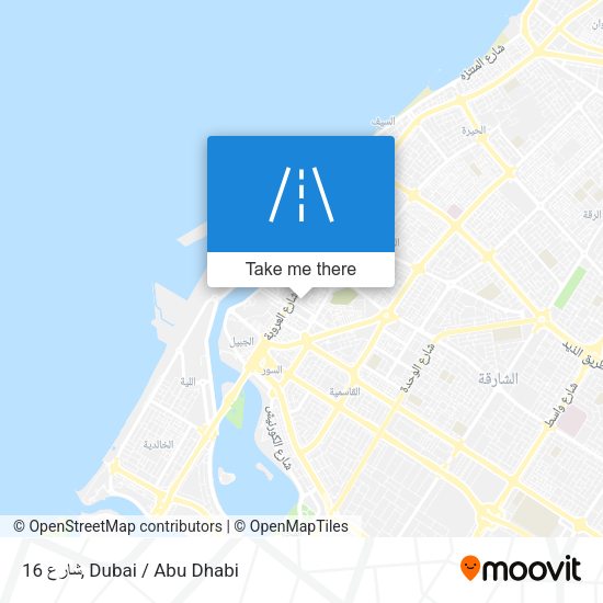شارع 16 map