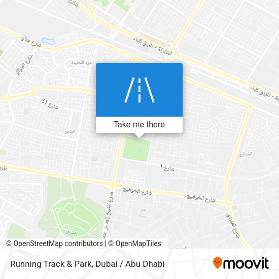 Running Track & Park map