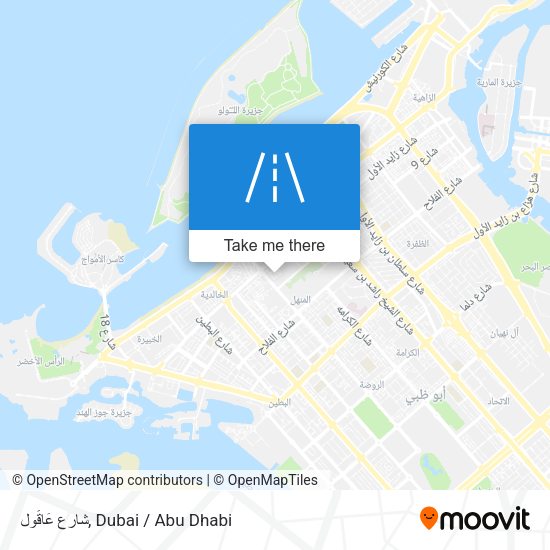 شارع عَاقُول map