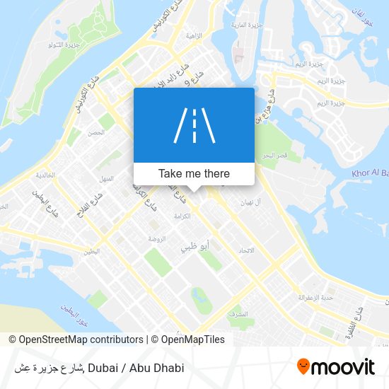 شارع جزيرة عِش map