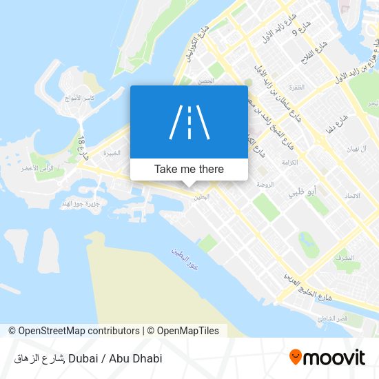 شارع الزهاق map