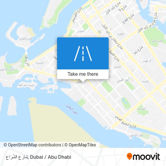 شارع الشِّرَاع map