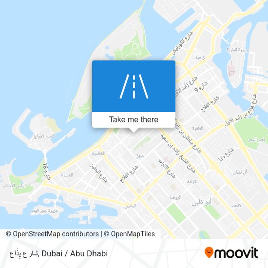 شارع يِذَاع map