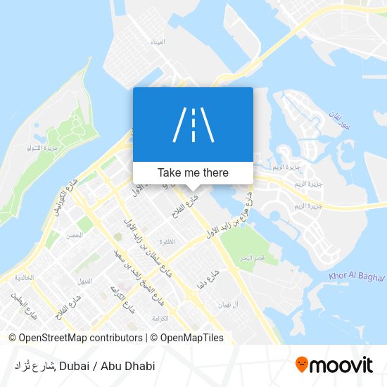 شارع تْزاد map