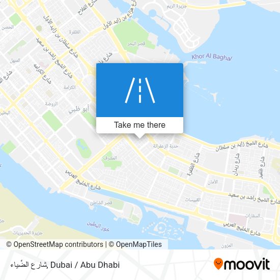 شارع الضِّياء map