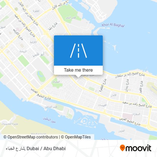 شارع الخِبَاء map
