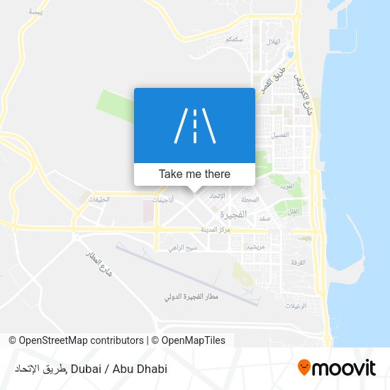 طريق اﻹتحاد map