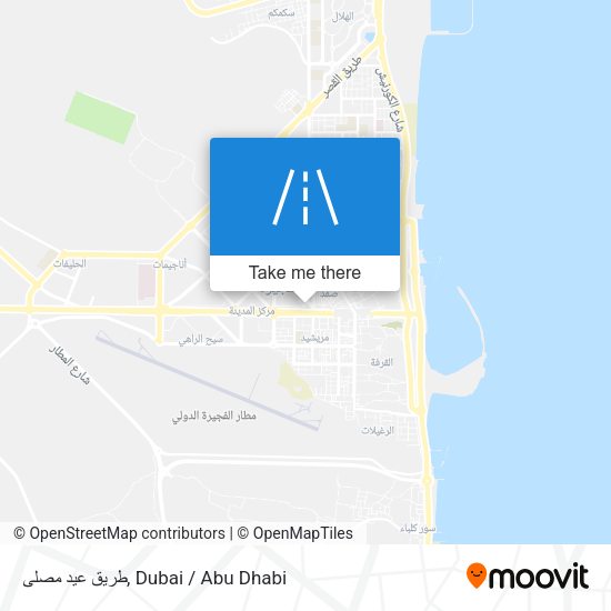 طريق عيد مصلى map