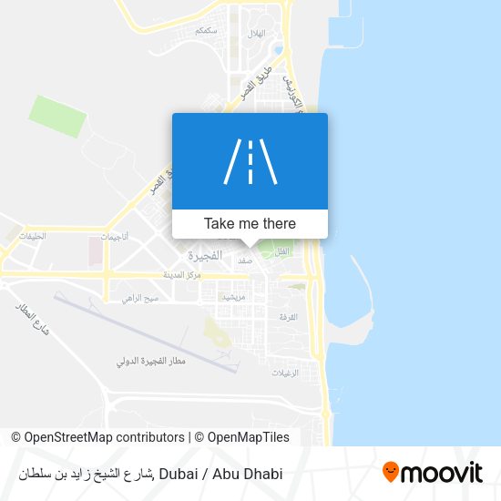 شارع الشيخ زايد بن سلطان map