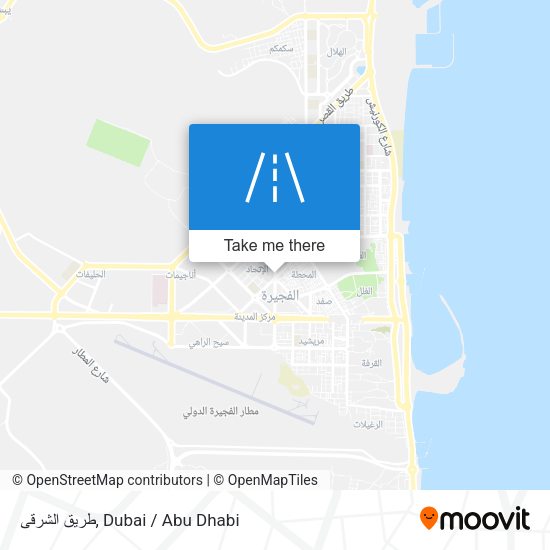 طريق الشرقى map