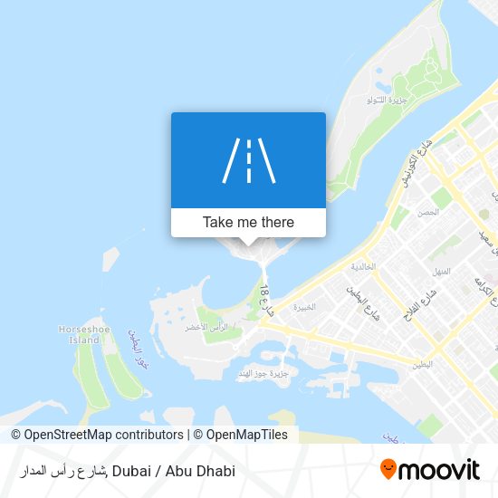 شارع رأس المدار map