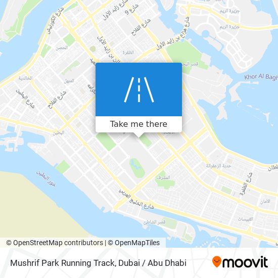 Mushrif Park Running Track map