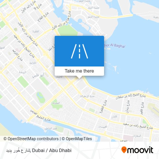 شارع خُور يِدِيد map