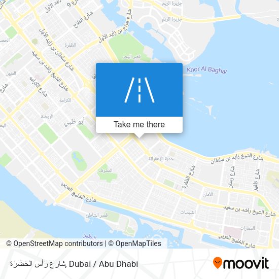شارع رَأس الحَضْرَة map