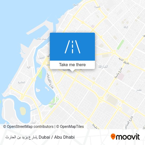 شارع يزيد بن الحارث map