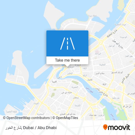 شارع الخور map