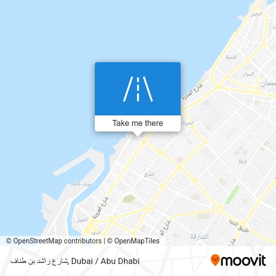 شارع راشد بن طناف map