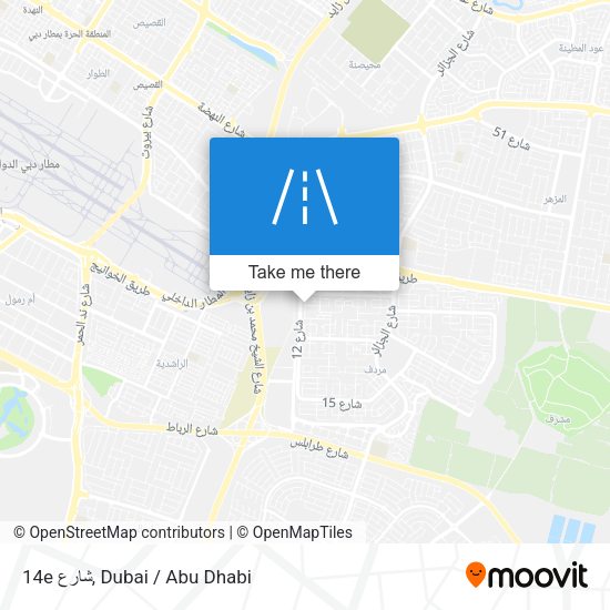 14e شارع map