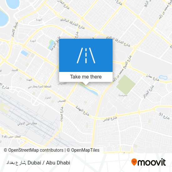 شارع بغداد map