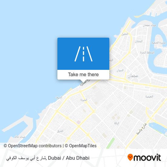 شارع أبي يوسف الكوفي map